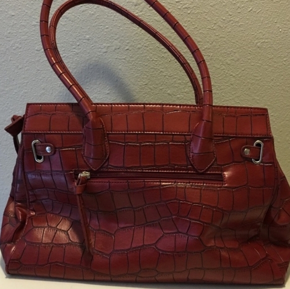 NEW Red Satchel Bag LARGE - Picture 2 of 7